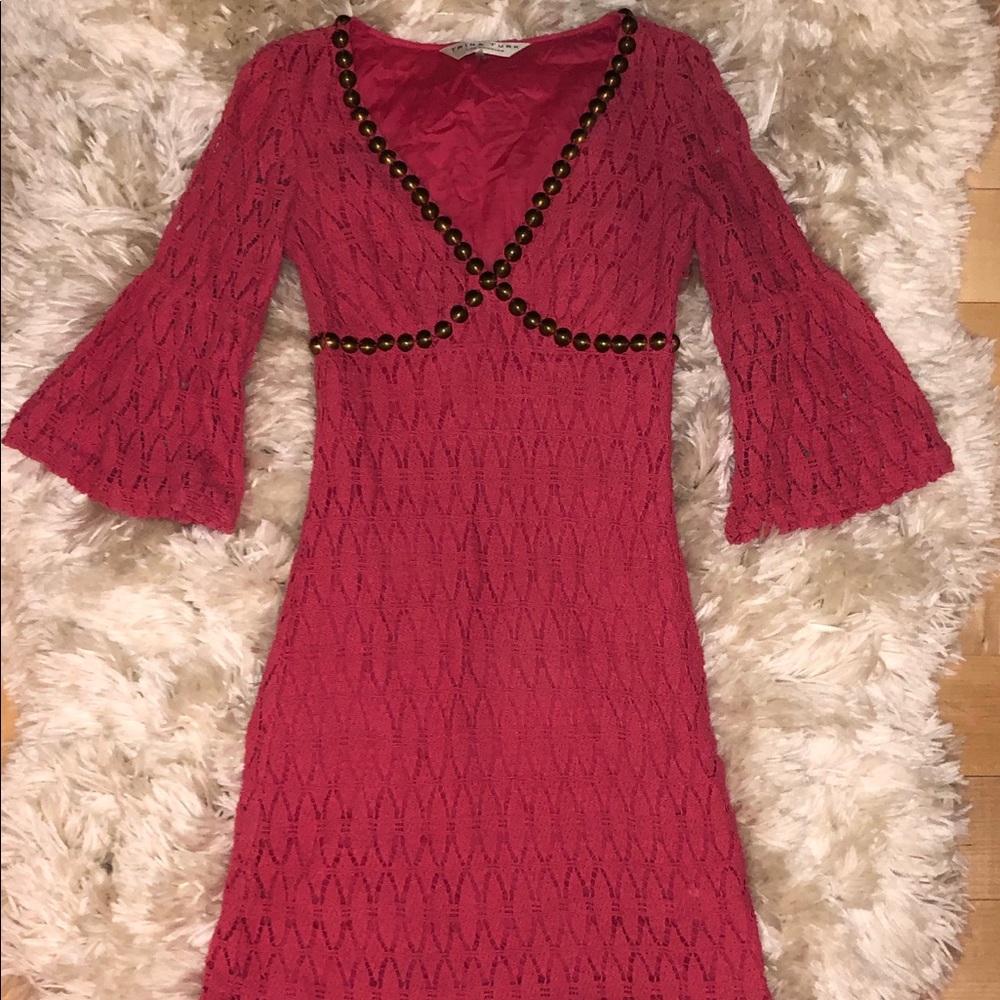 Trina Turk Eyelet Dress with grommet detail